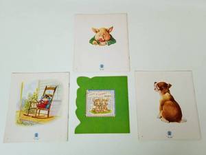 lot 281 image: Collection of Vintage Childrens Books including Pups n Pussies, Dinah Duck & Piggies