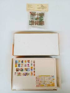 lot 296 image: Vintage KLEIWE N Scale Model Train Buildings and Railroad Accessories with POLA Building