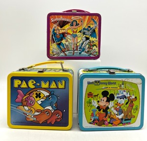 lot 181 image: Trio of Vintage Metal Lunch Boxes