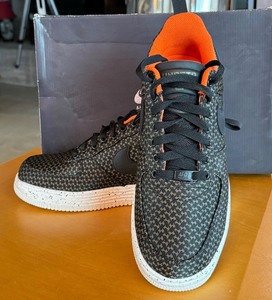 lot 24 image: Nike Lunar Air Force 1 Black  Black-Medium Olive