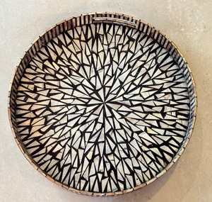 lot 26 image: Large Decorative Lacquered Tray