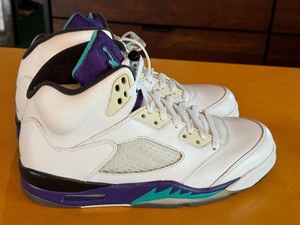 lot 3 image: Vintage Air Jordan 5 Retro Grape Fresh Prince Sneakers