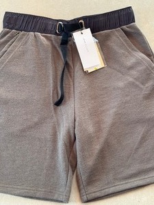 lot 193 image: New John Elliott Mountain Terry Shorts  Dark Olive