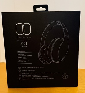 lot 150A image: Pair of New Double Zero High Definition Headphones in Black