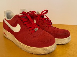 lot 138 image: Nike Air Force 1 AF-1 82 Red Suede