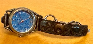lot 134 image: Southwest Design Sterling Silver Watch