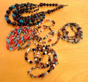 lot 129 image: Five Beaded Necklaces