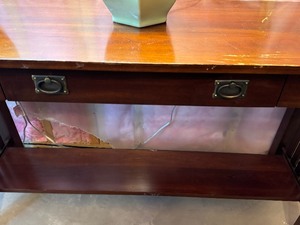 lot 81 image: Wooden Console  Sofa Table