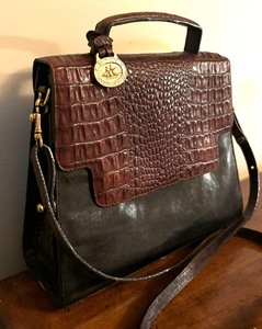 lot 65 image: Brahmin Crocodile Leather Handbag