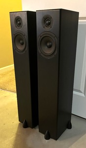 lot 16 image: Pair of Totem Sky Tower Speakers