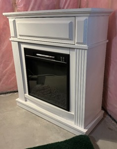 lot 105 image: Hampton Bay Compact Infrared Electric Fireplace