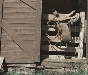lot 111 image: Western Style Print by Phillip Hill