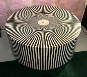 lot 6 image: Beautiful Bone Inlay Coffee Table by West Elm