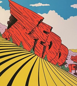 lot 119 image: Vintage 2019 Zedd on the Rocks Poster  Zedd Red Rocks Amphitheater