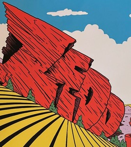 lot 156 image: Vintage 2019 Zedd on the Rocks Poster  Zedd Red Rocks Amphitheater
