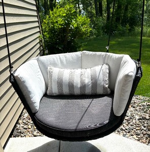 lot 21B image: Outdoor Porch Woven Swing