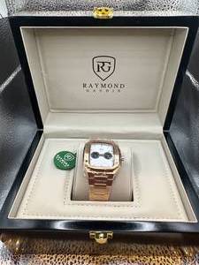 lot 1 image: Brand New Raymond Gaudin 5 ATM Water Resistant Watch $1247.00 Retail