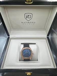 lot 8 image: Brand New Raymond Gaudin Japanese Movement 5ATM Watch $941 Retail