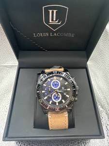 lot 10 image: Brand New Louis Lacombe 3 Sub Dial Watch $498 Retail