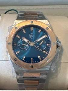 lot 12 image: Brand New Raymond Gaudin 5 ATM Water Resistant Watch $1170 Retail