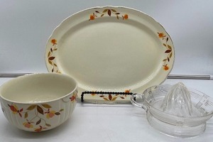 Halls Superior Bowl and Platter