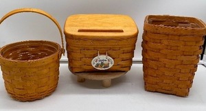 Longaberger 3 Pieces Including Recipe Box
