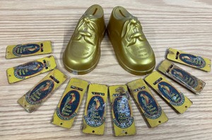 Poll Parrot Shoes Plastic Banks Advertising Vintage and Metal Poll Parrot Shoes Whistles