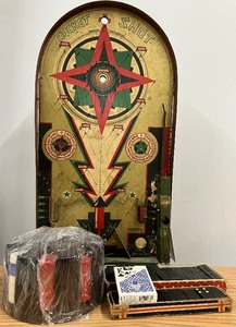 Vintage Rocket Slot Pinball Type Game Metal 24 Tall