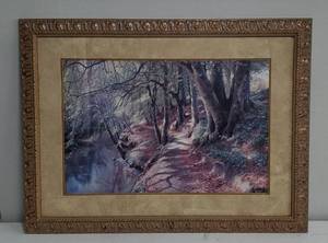 A River Landscape Wall Ar &nbspby Monsted 28 x 39