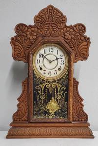 Keuka Clock Antique Eastlake Mantel Style Clock