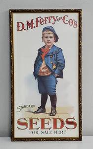 D.M. Ferry and Co. Standard Seeds Framed Advertisement Poster