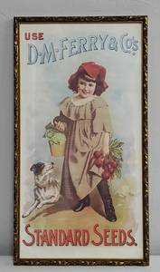 Use D.M Ferry and Cos Standard Seeds Framed Advertisement Poster