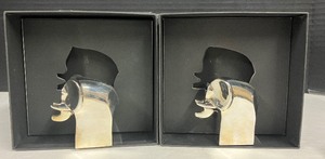 Four (4) Dansk Silver Plate Elephant Figures with boxes