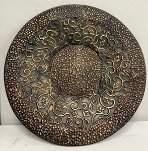 Oversized Decorative Metal Tray Plate Decor