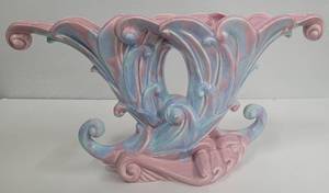 Royal Haeger Double Vase R246 USA Blue and Pink