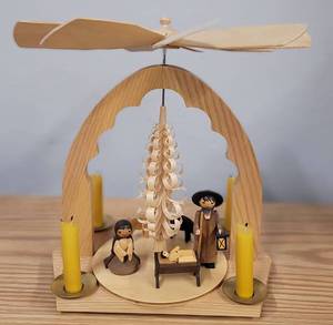 Wooden Christmas Pyramid Made in Germany Erzgebirge 9 tall