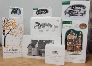 Department 56 Christmas Village Pieces in Original Packages
