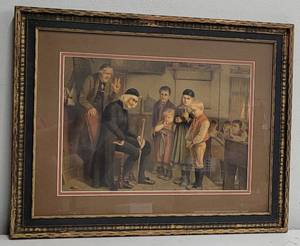 Lithograph of 19th Century Continental by J. Pitoli 20.5 x16.75