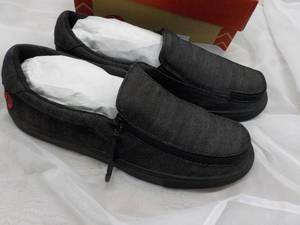 lot 26 image: New Billy Brand Black Denim Mens Shoes size 10
