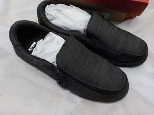 lot 32 image: New Billy Brand Black Denim Mens Shoes size 11