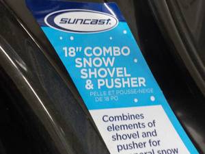 lot 67 image: 18 New Combo Suncast Snow Shovel and Pusher