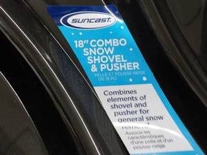 lot 69 image: 18 New Combo Suncast Snow Shovel and Pusher