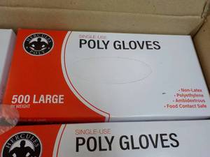 lot 85 image: 10,000 Polyethylene Gloves size Large