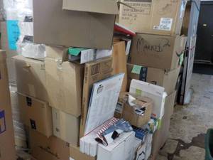 lot 93 image: Pallet of New Overstocks, Unclaimed and Returns including office supplies