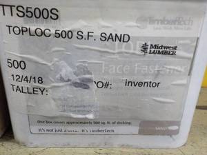 lot 197 image: Timber Tech Toploc Face Fastener Deck Screws Sand - covers 500 sq ft