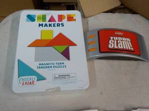 lot 213 image: Scrabble Turbo Slam and Shape Makers