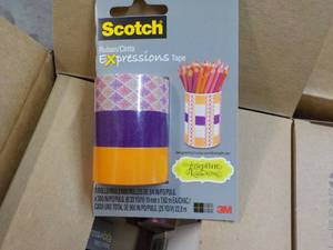 lot 240 image: Carton of 36 3M Scotch Expressions tape