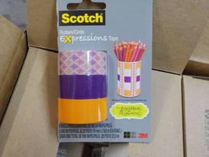 lot 241 image: Carton of 36 3M Scotch Expressions tape