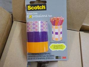 lot 242 image: Carton of 36 3M Scotch Expressions tape