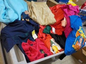 lot 267 image: 50 Brand Name Clothing Items New with Tags Infant through Adult sizes